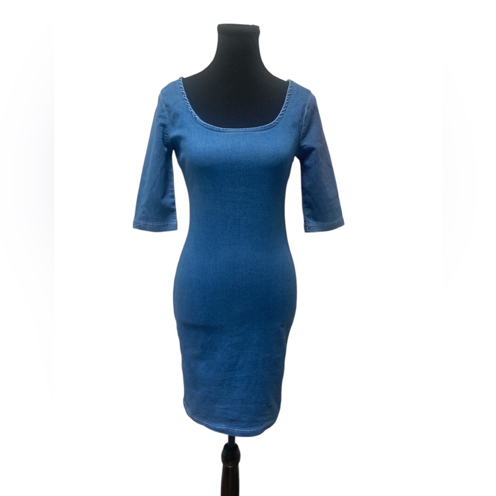 Iris Classic Blue Mini Dress S NWT